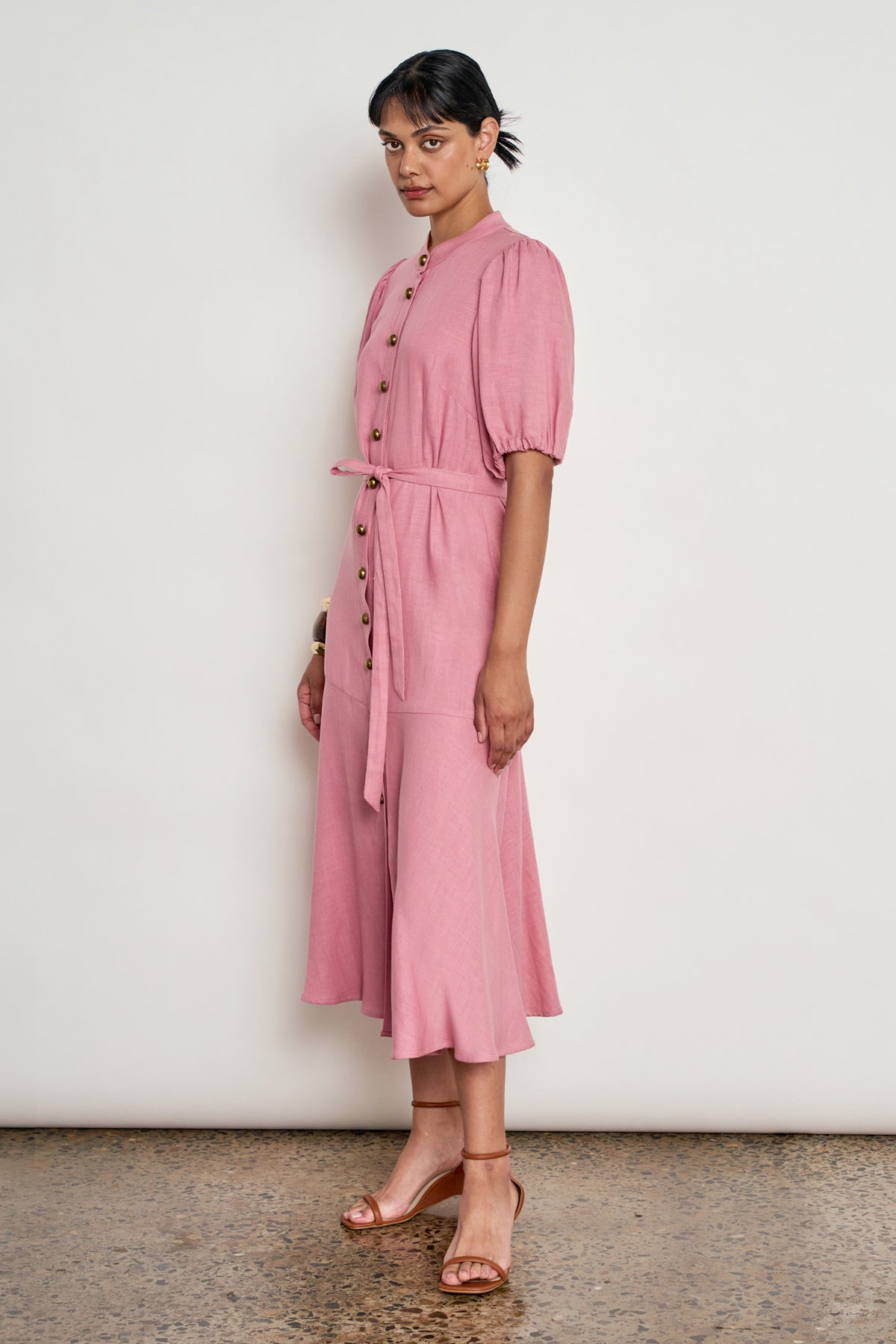 cascade dress - azalea