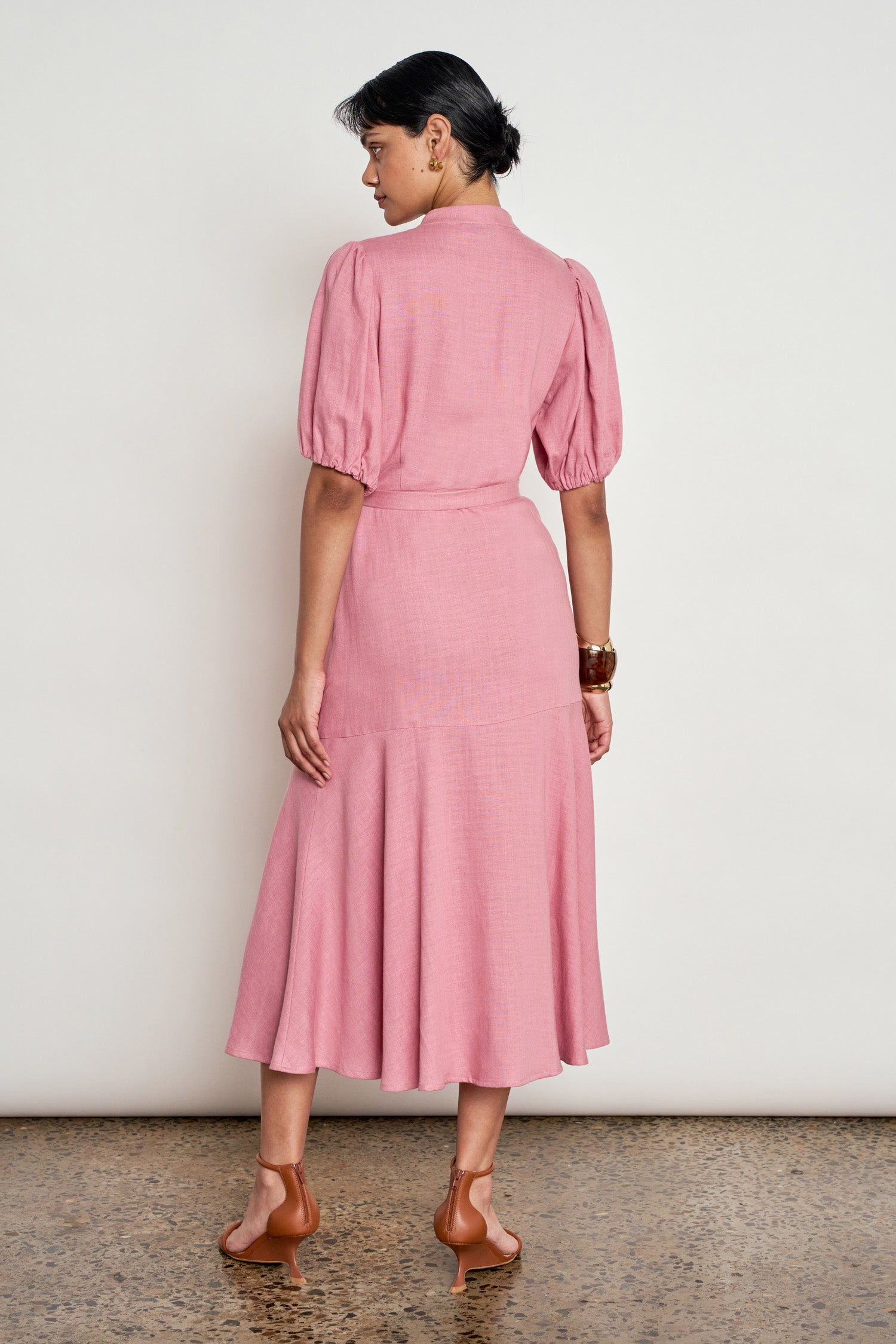 cascade dress - azalea