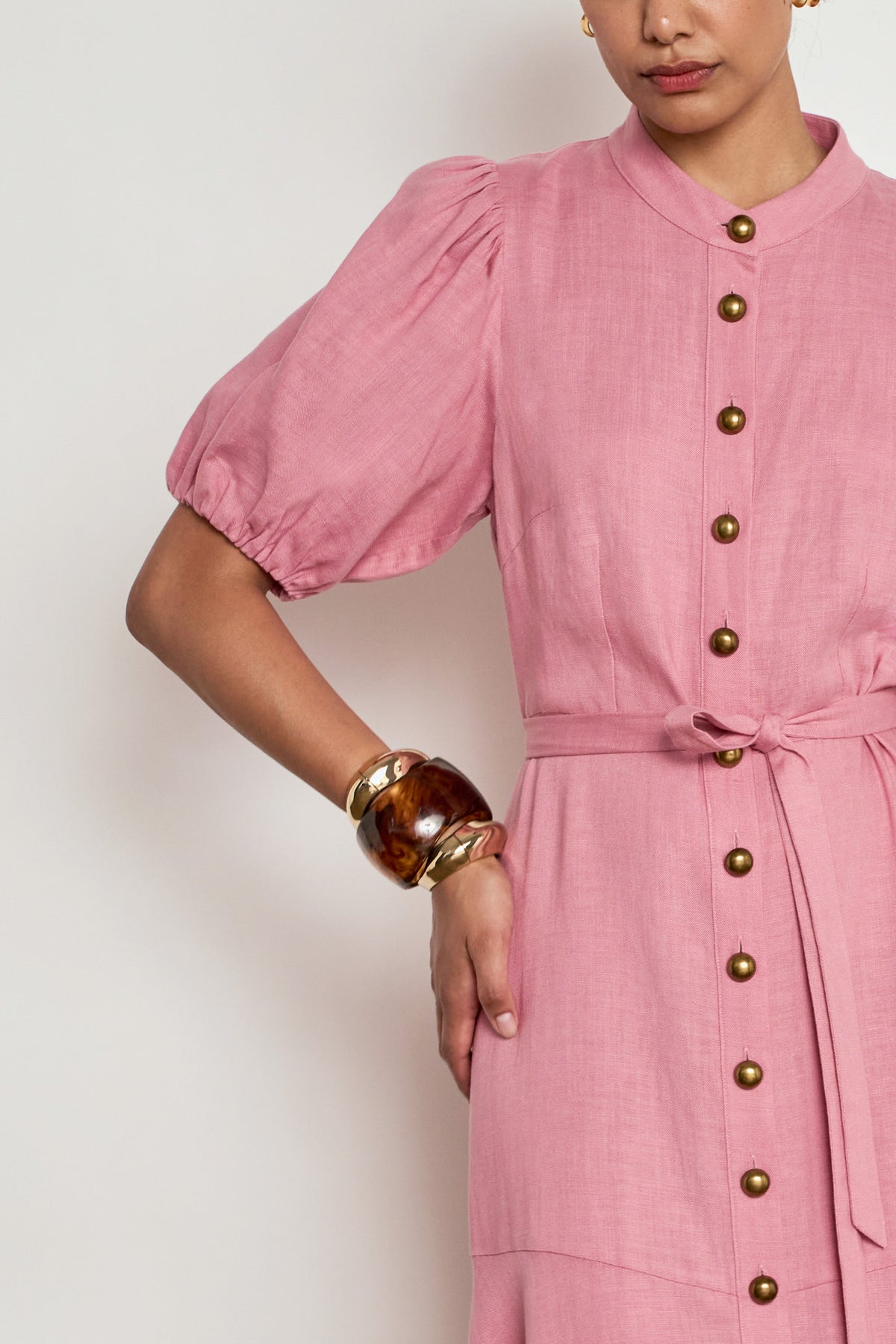 cascade dress - azalea