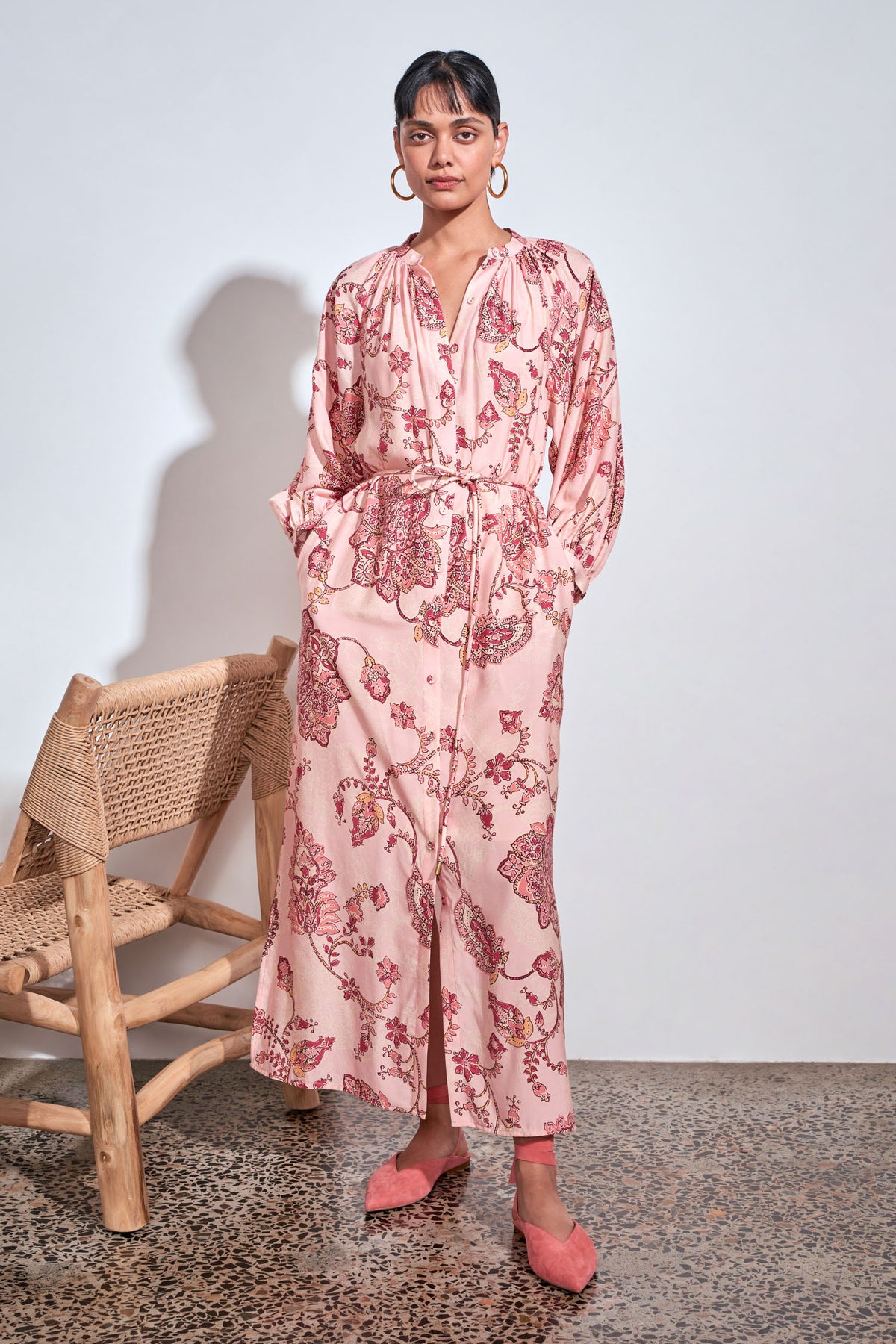 haven maxi dress - peony paisley