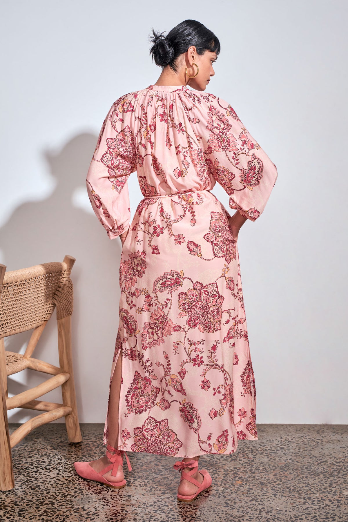 haven maxi dress - peony paisley