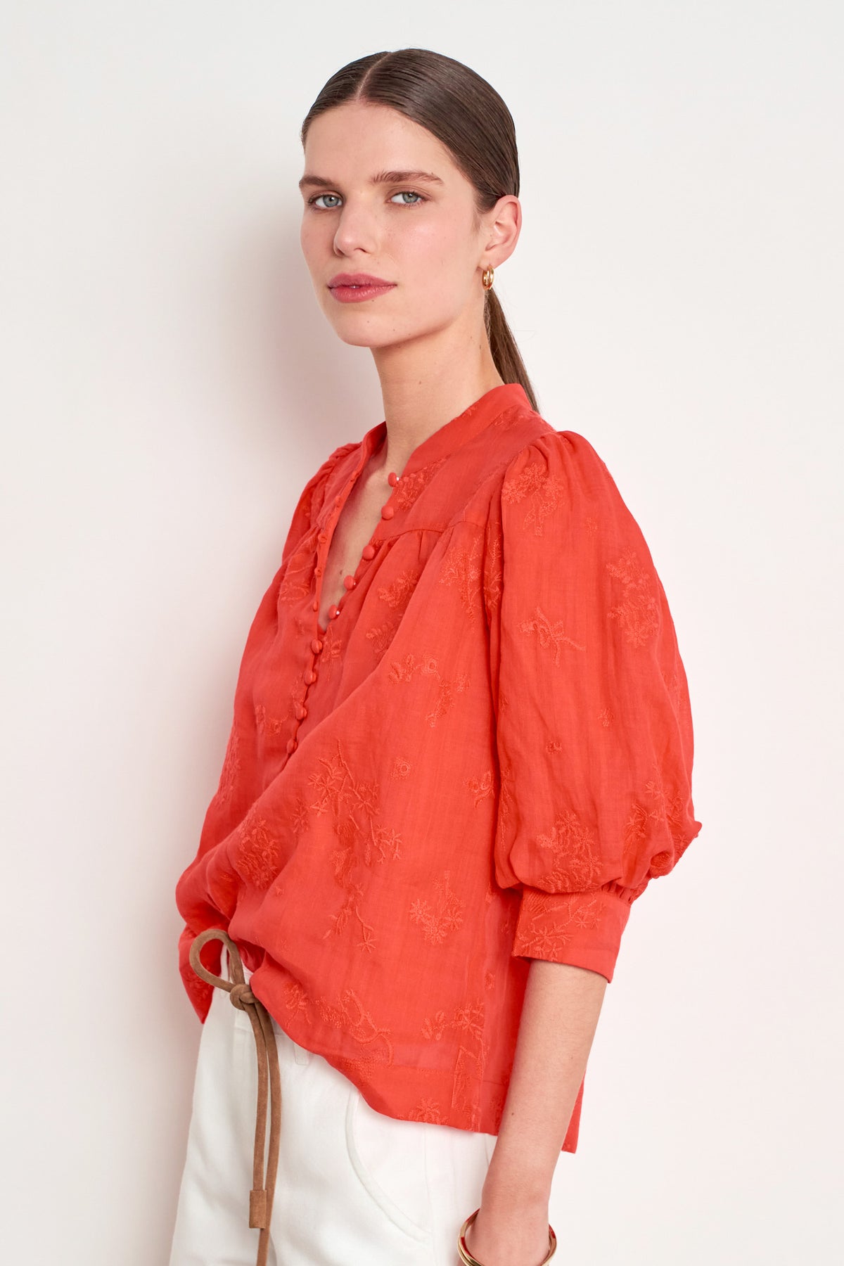 poise top - papaya|  zoe kratzmann| considered design