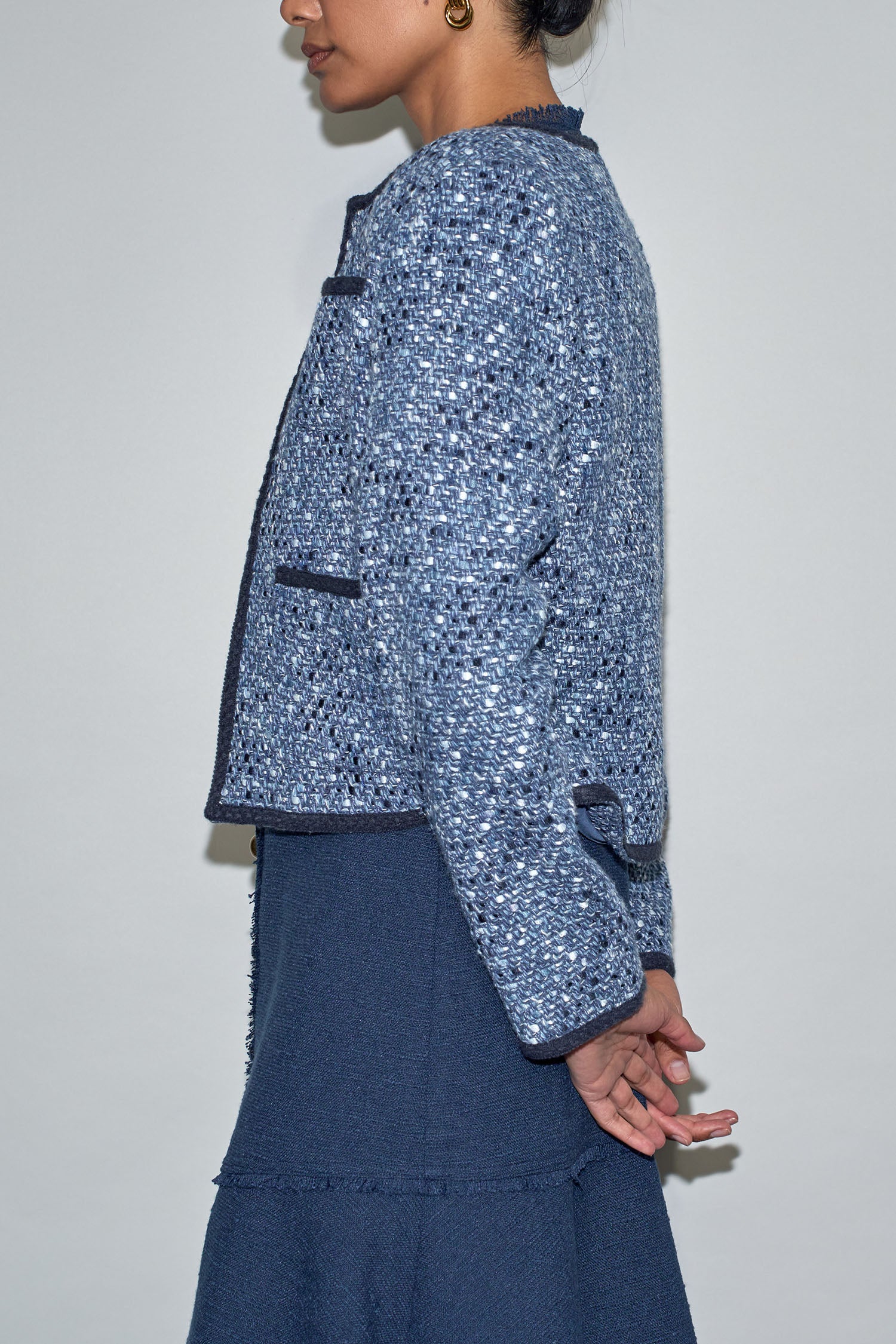 ground jacket - navy boucle|  zoe kratzmann| considered design