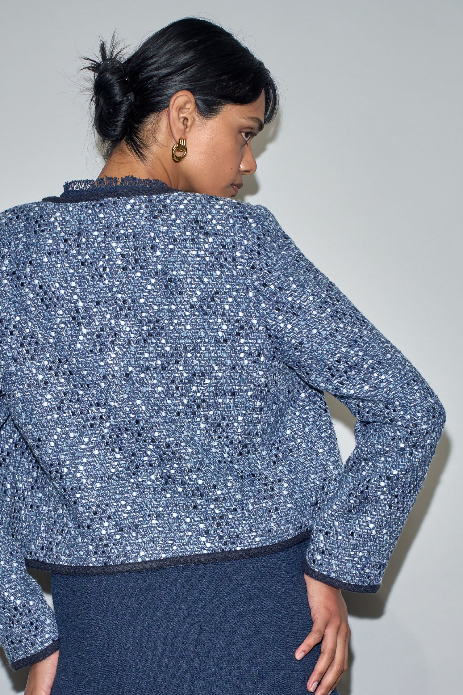 ground jacket - navy boucle|  zoe kratzmann| considered design