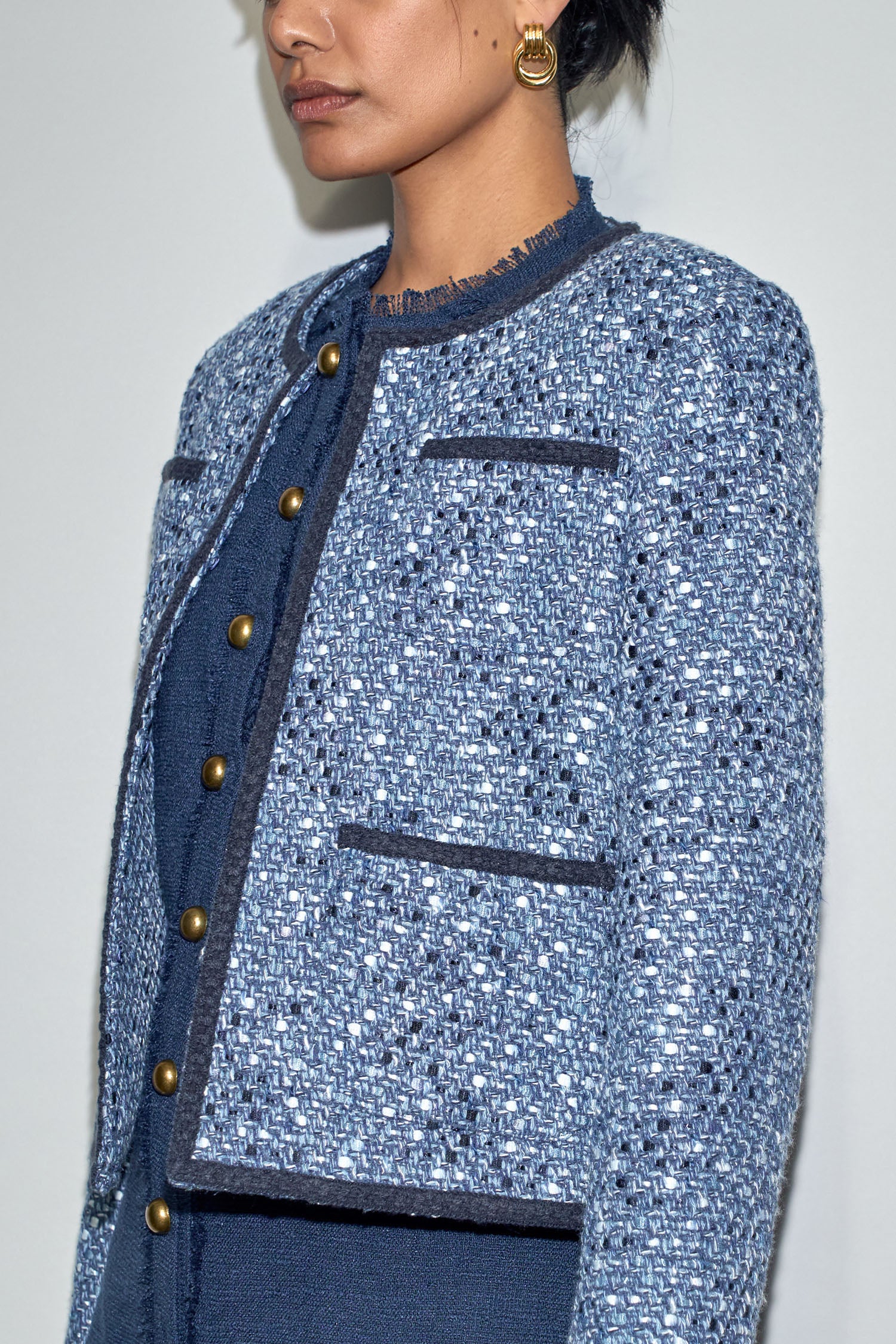 ground jacket - navy boucle|  zoe kratzmann| considered design