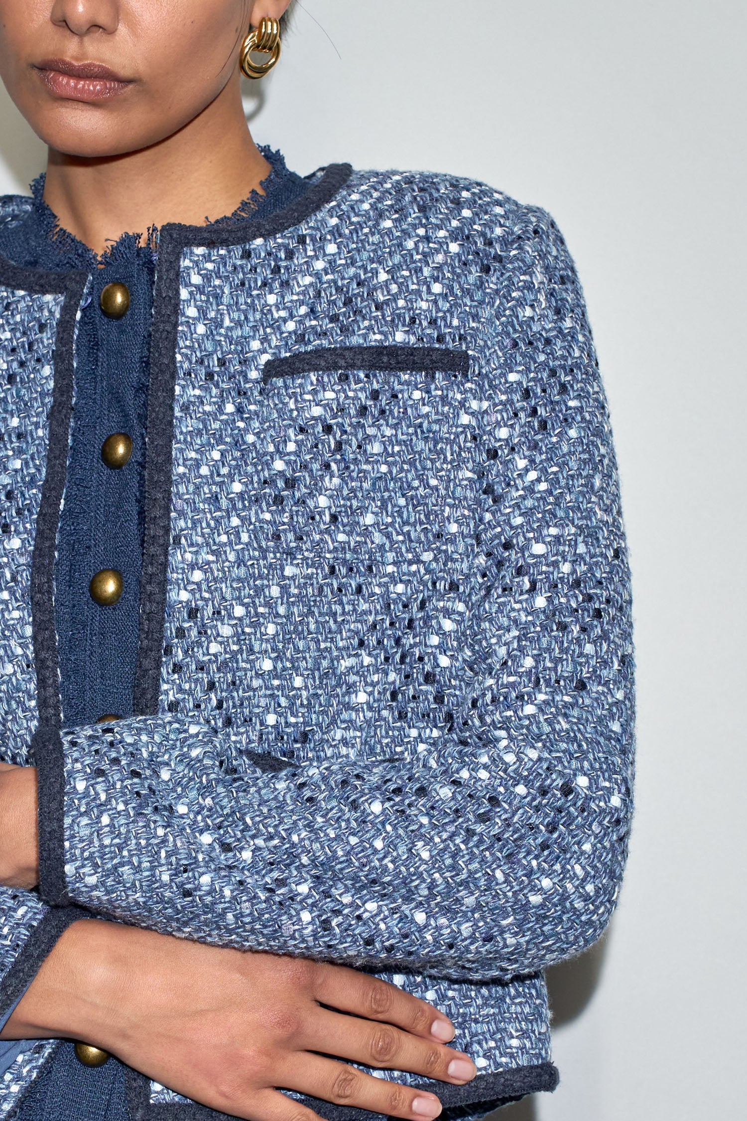 ground jacket - navy boucle|  zoe kratzmann| considered design