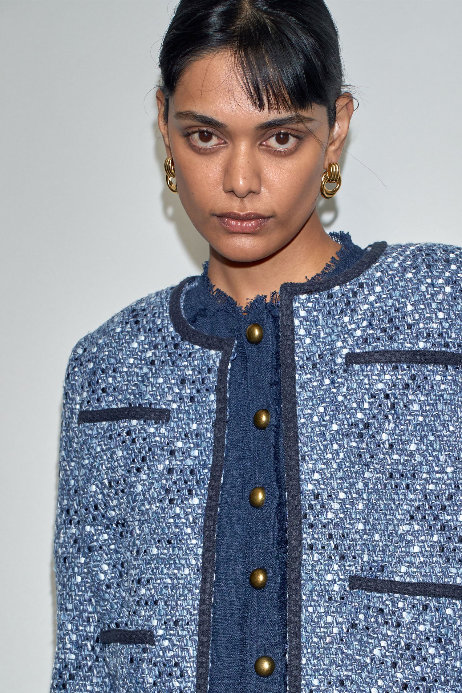 ground jacket - navy boucle|  zoe kratzmann| considered design