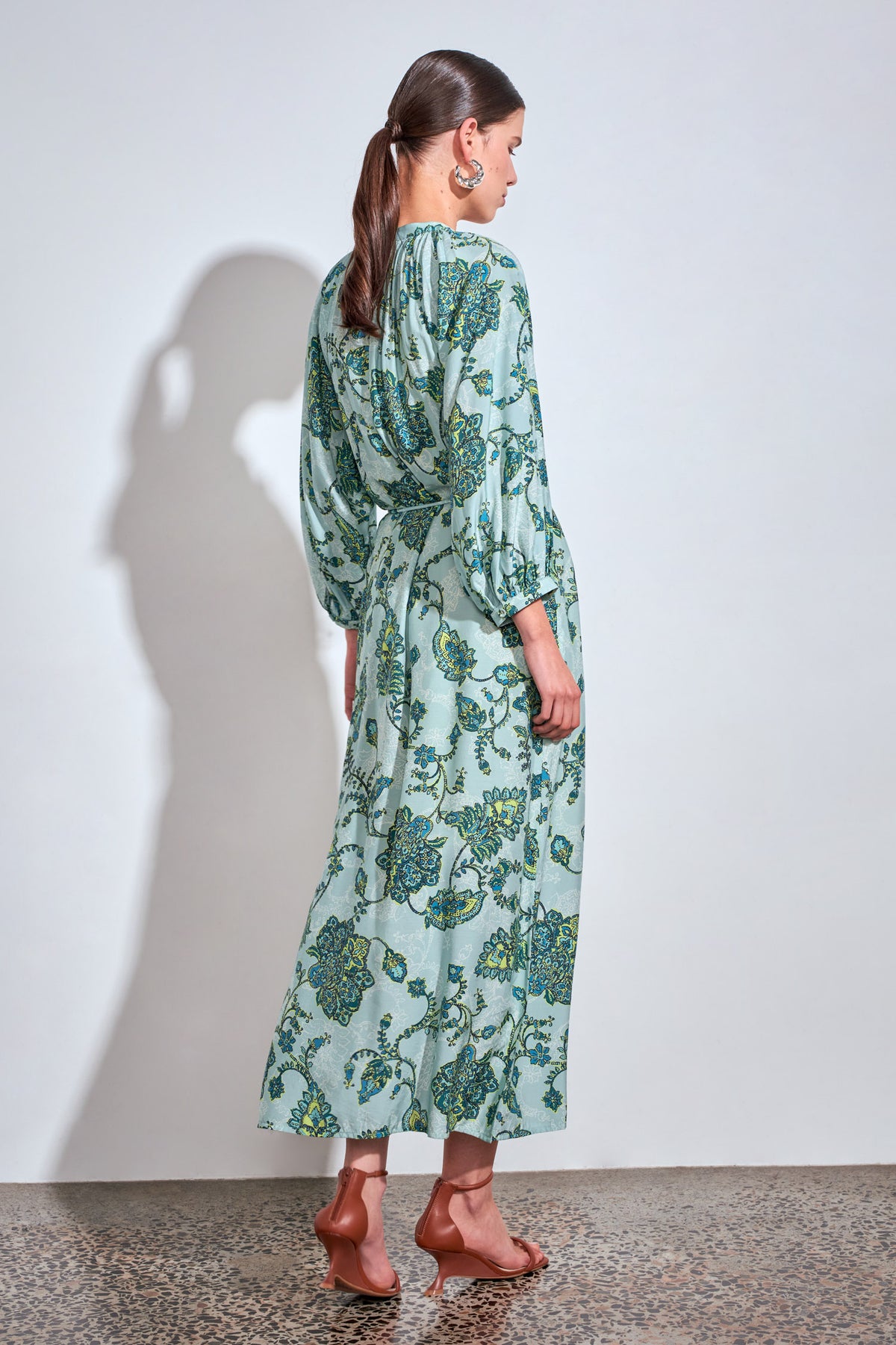 haven maxi dress - fern paisley