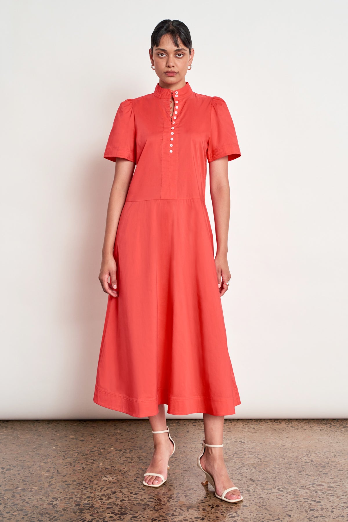 valour dress - papaya|  zoe kratzmann| considered design