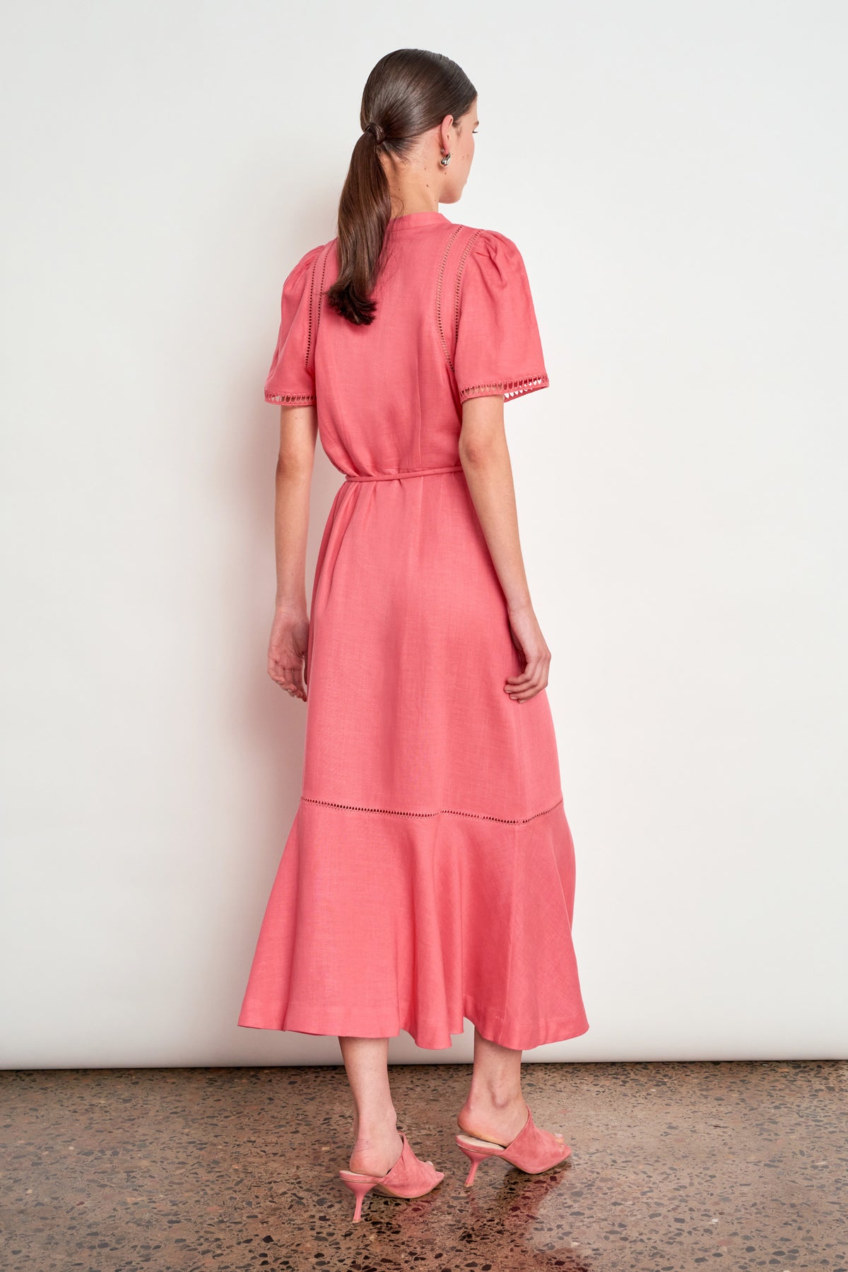 poem dress - flamingo
