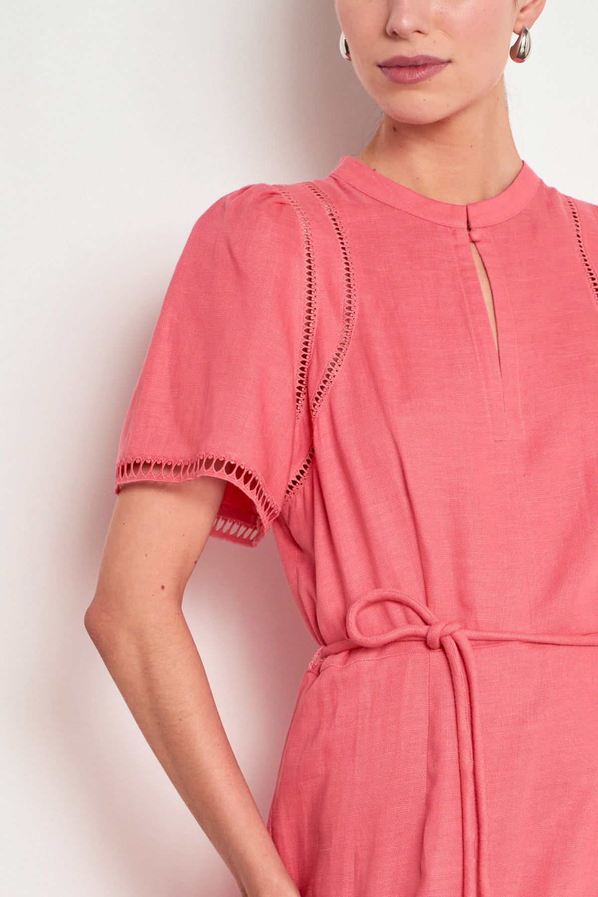 poem dress - flamingo