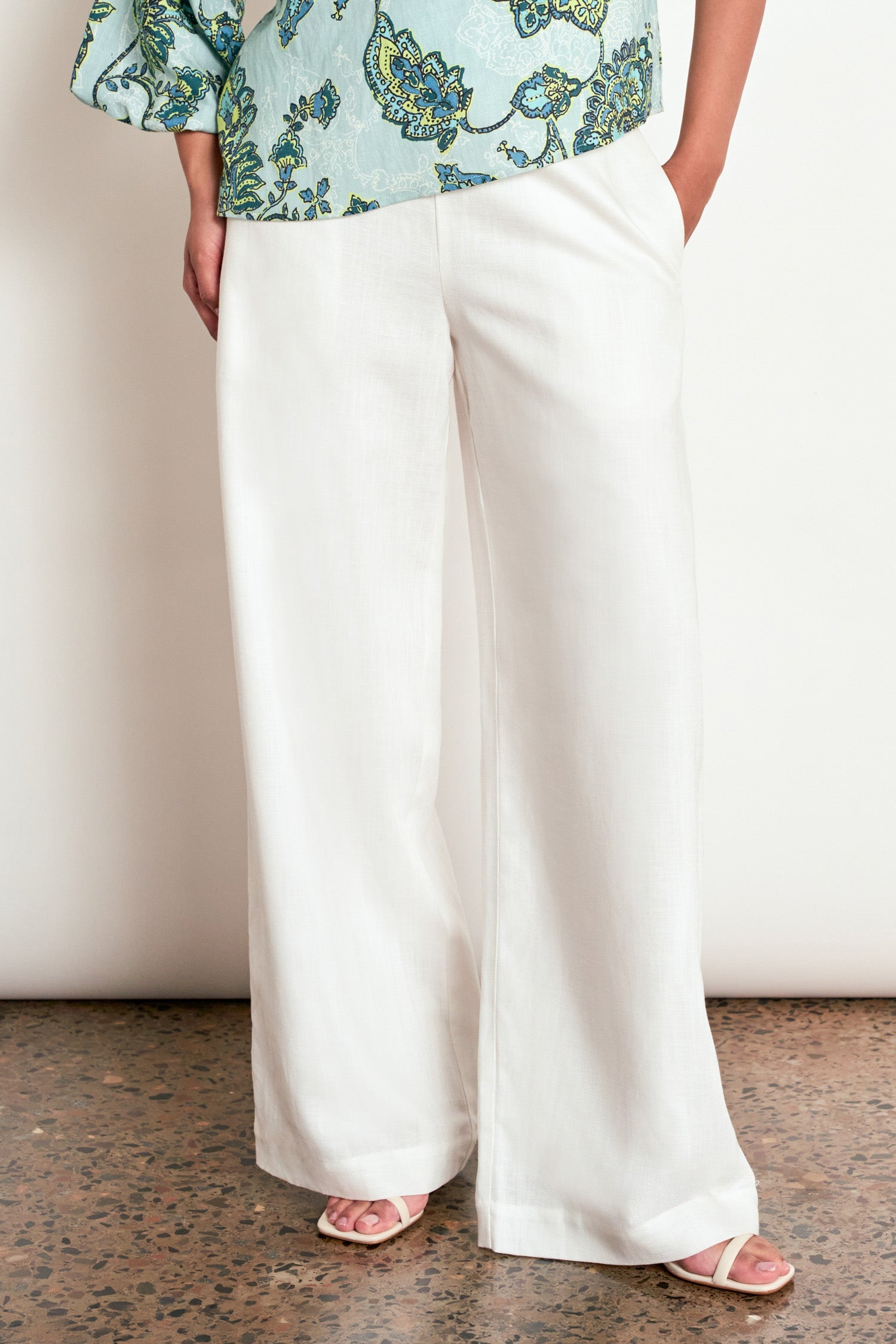 offset pant - porcelain