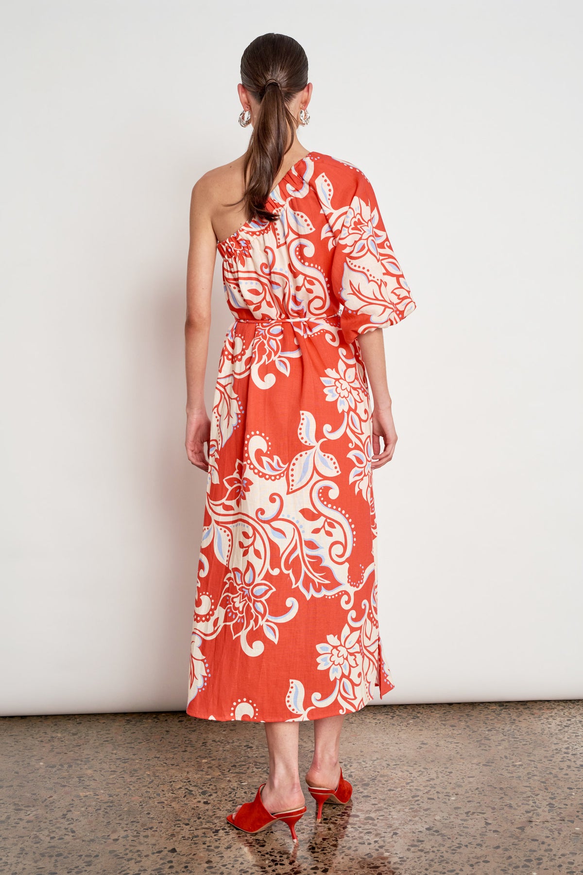 silhouette dress - tangerine field|  zoe kratzmann| considered design