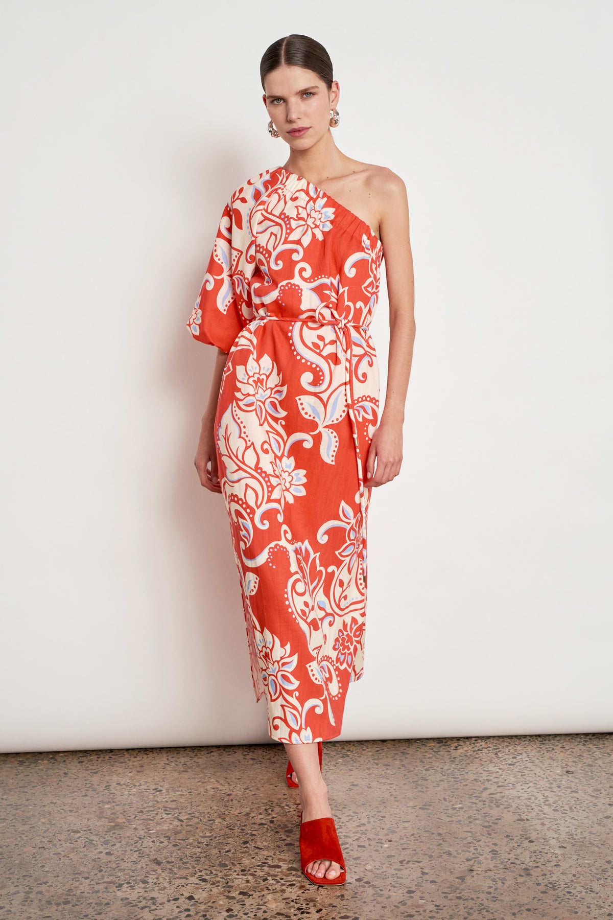 silhouette dress - tangerine field|  zoe kratzmann| considered design