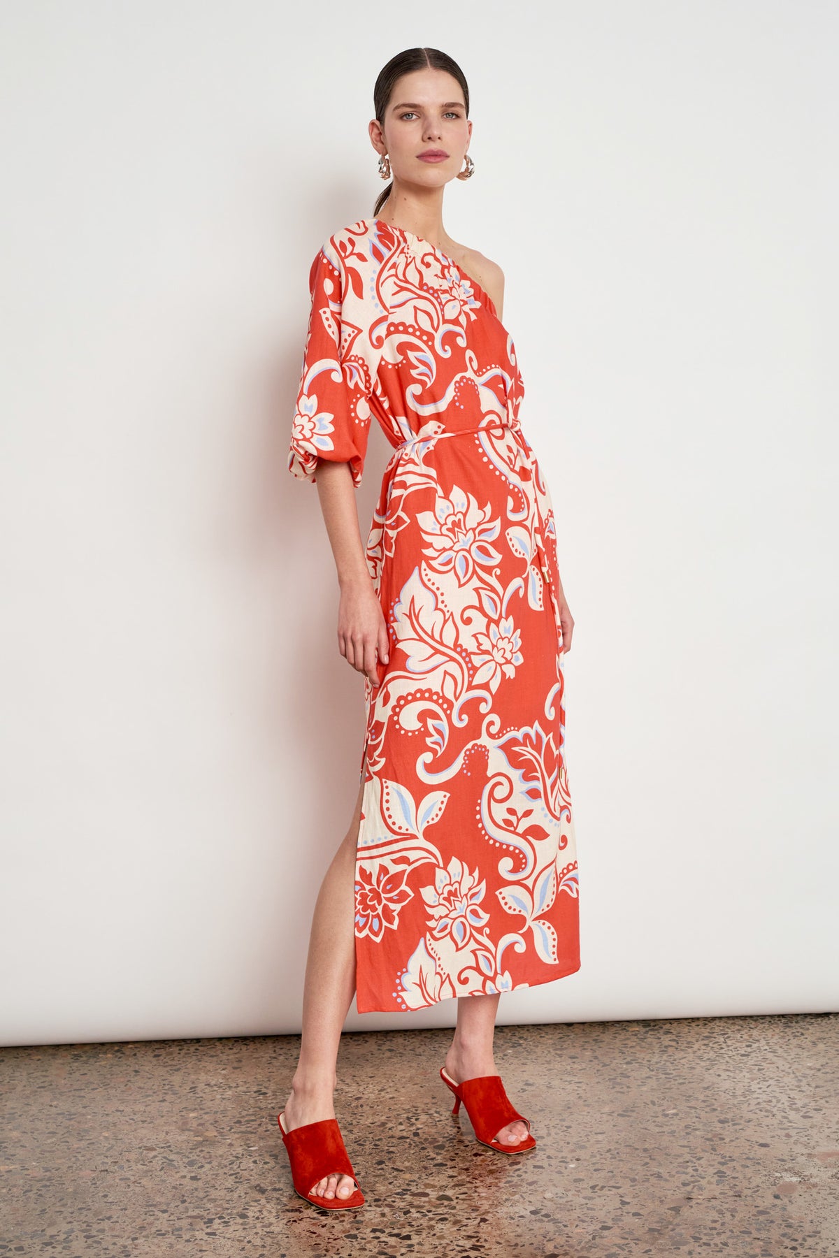 silhouette dress - tangerine field|  zoe kratzmann| considered design