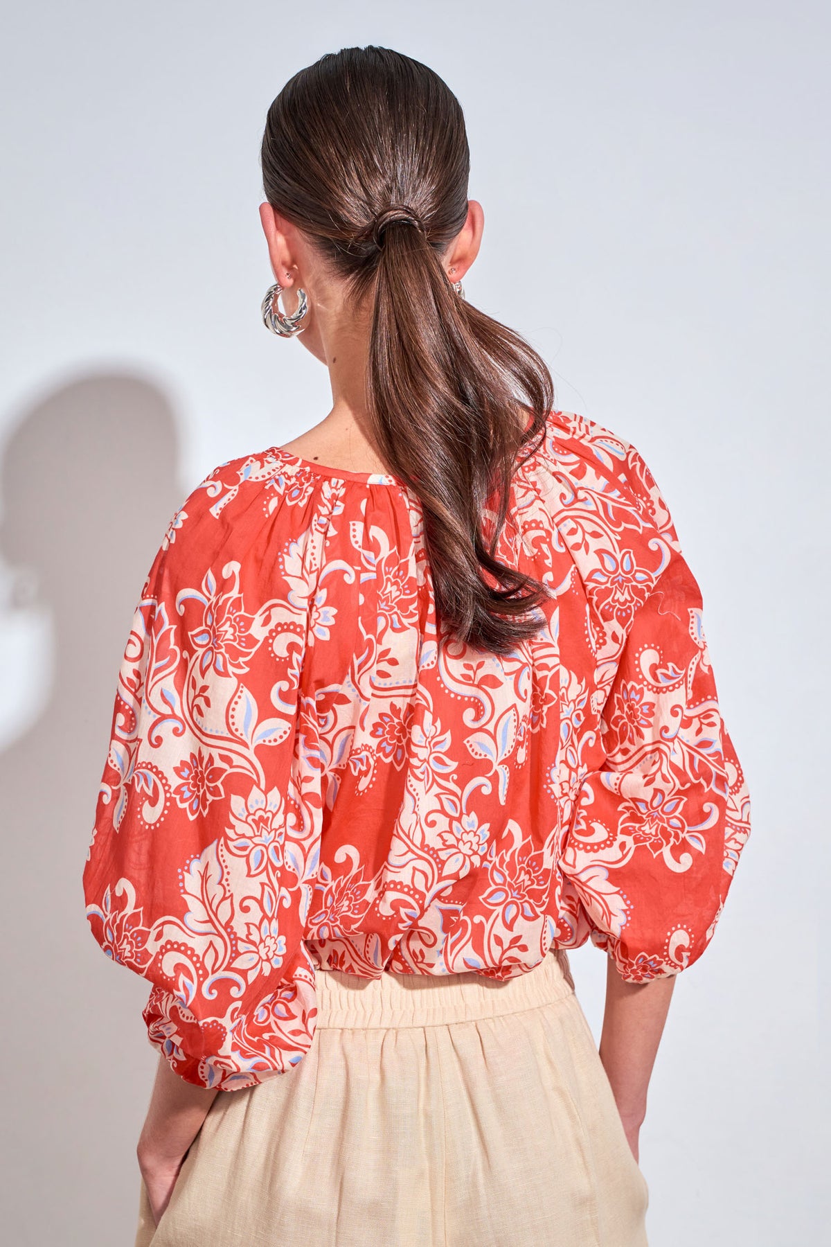vow top - tangerine field|  zoe kratzmann| considered design