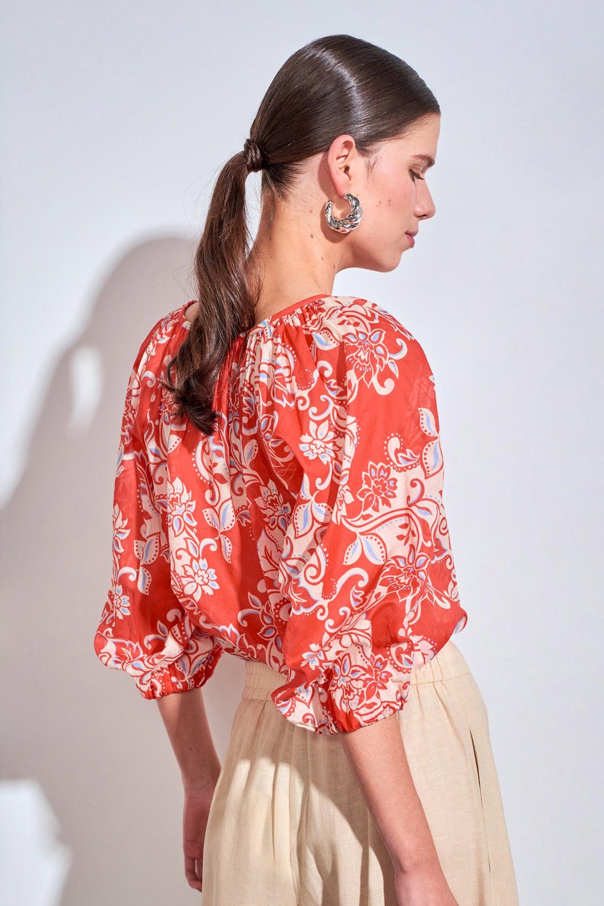 vow top - tangerine field|  zoe kratzmann| considered design