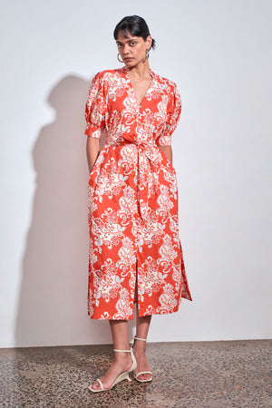 impart dress - tangerine field|  zoe kratzmann| considered design
