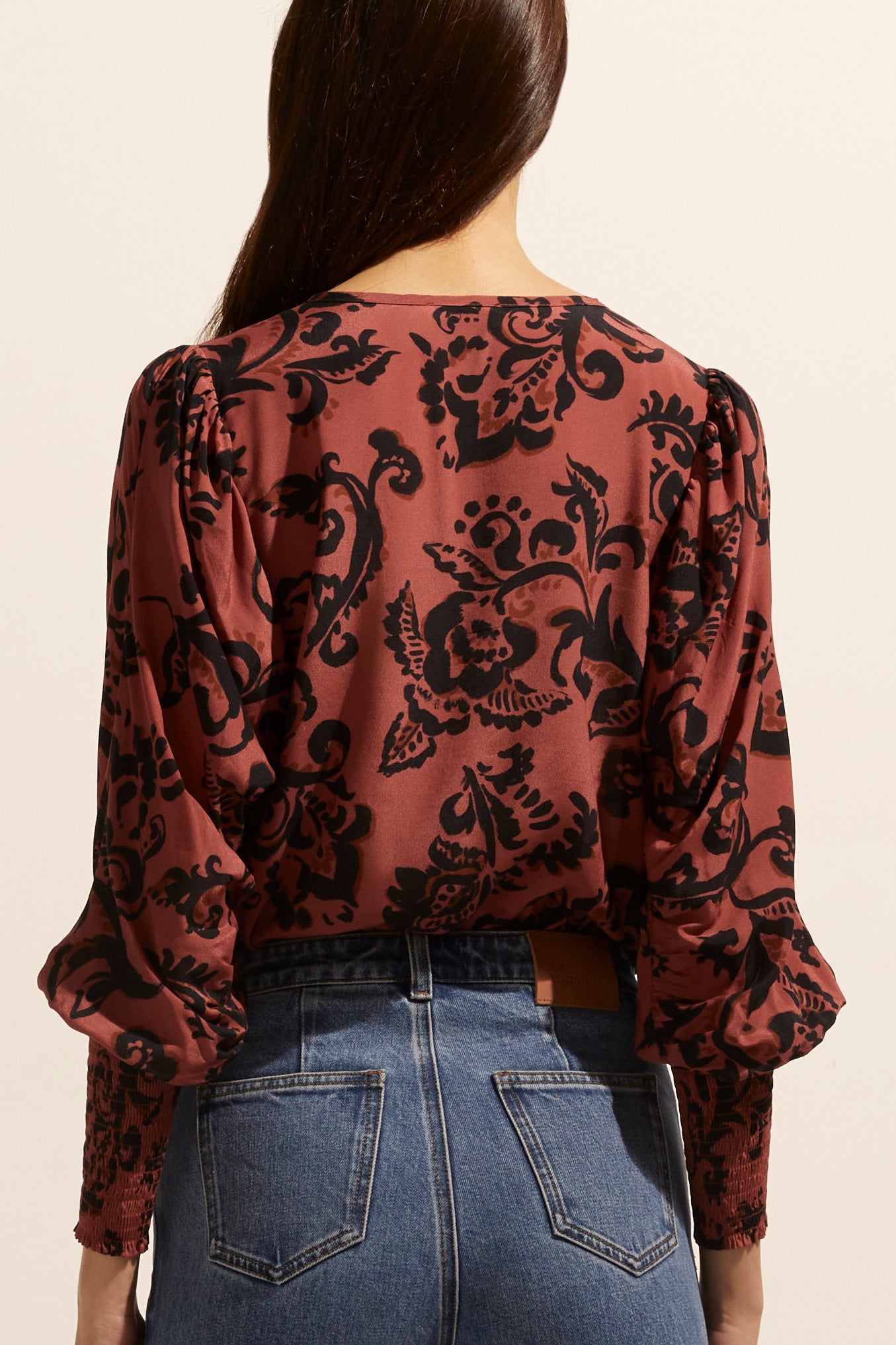 Beam top - Clay floral