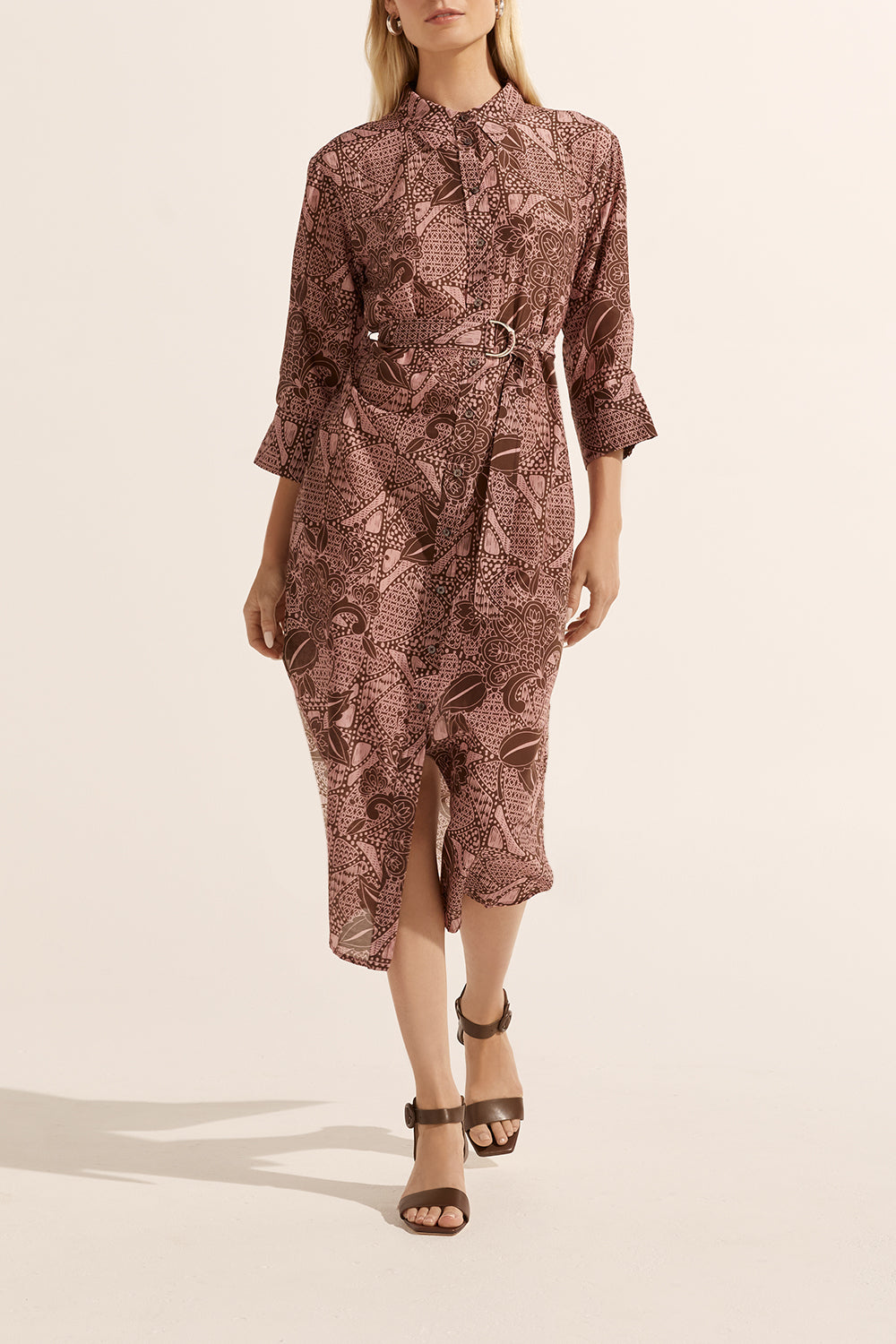 pinpoint dress - cacao batik