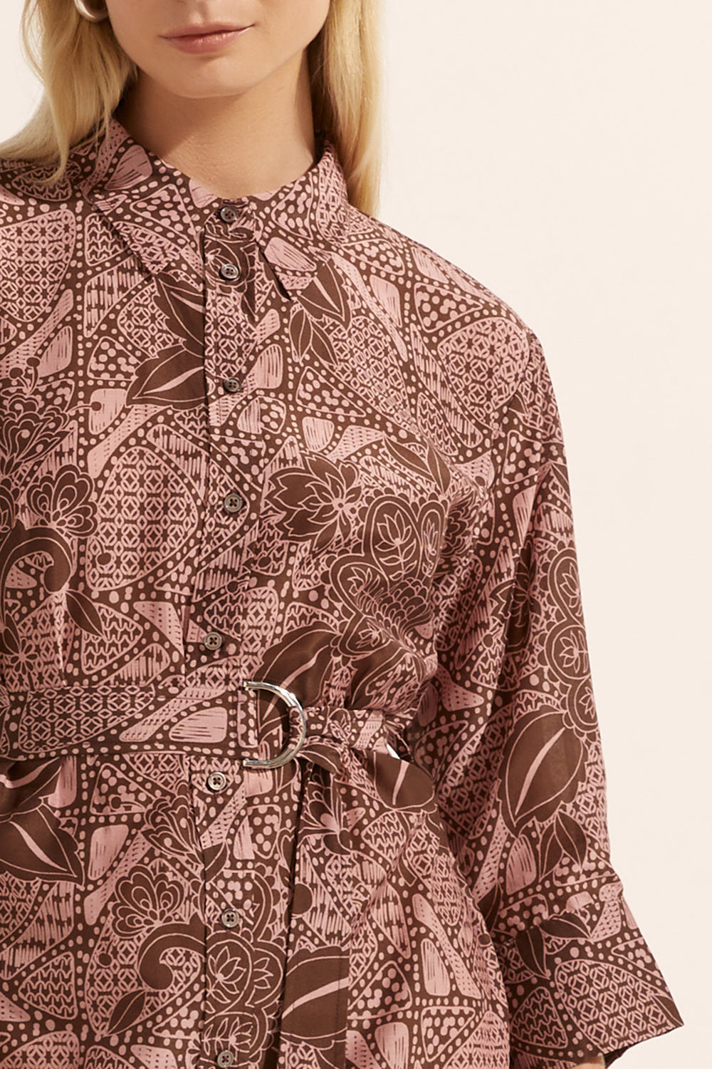 pinpoint dress - cacao batik