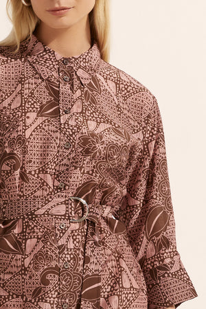 pinpoint dress - cacao batik