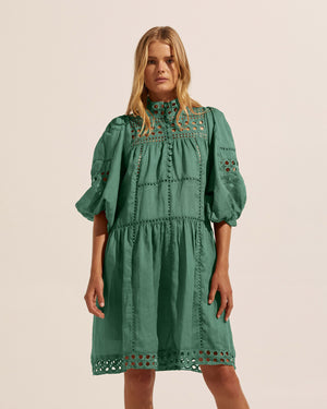 intrigue dress - pine