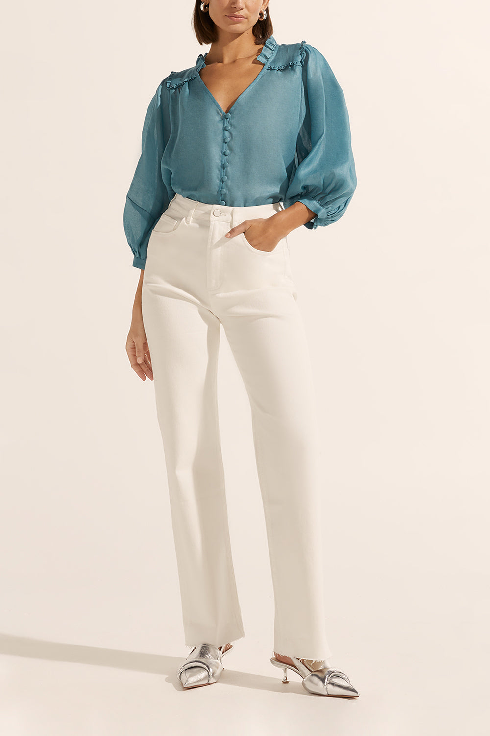 brigade top - seablue