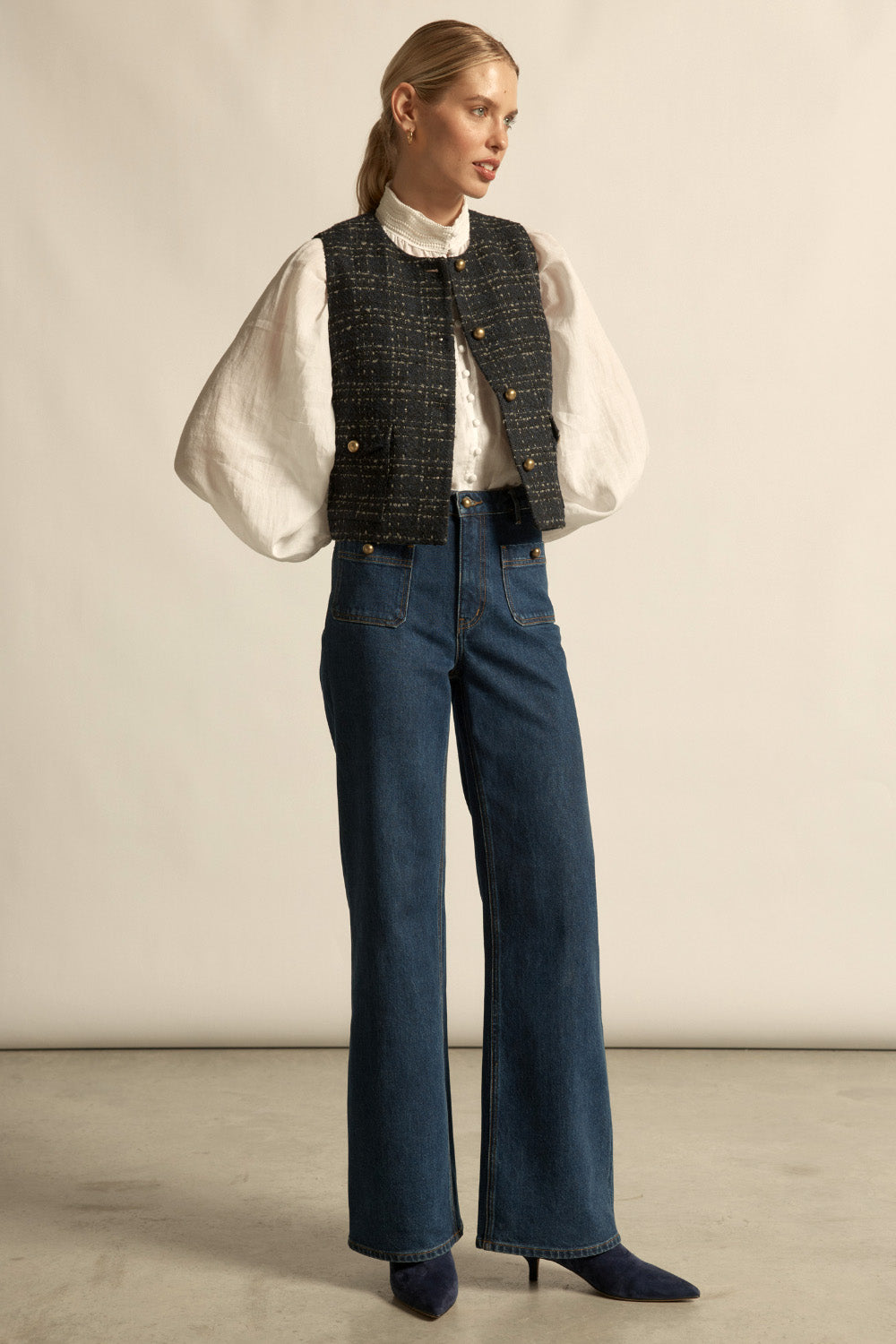 hush vest - midnight check