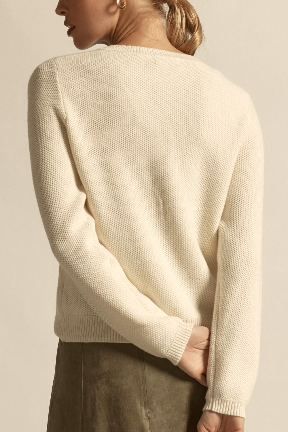 camber knit - Alabaster
