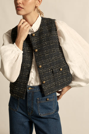 hush vest - midnight check