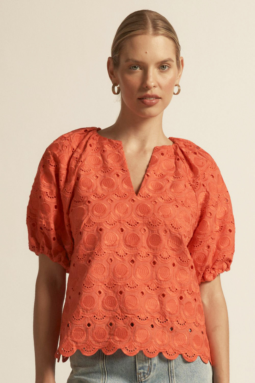 Rouse Top - persimmon|  zoe kratzmann| considered design