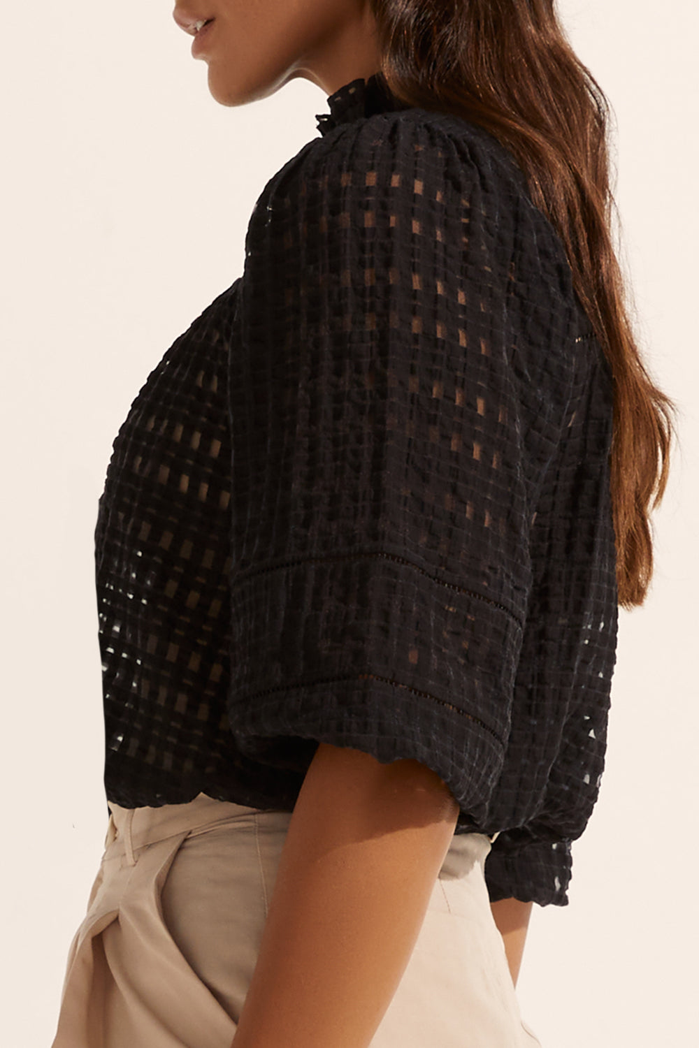 wayfarer top - black window