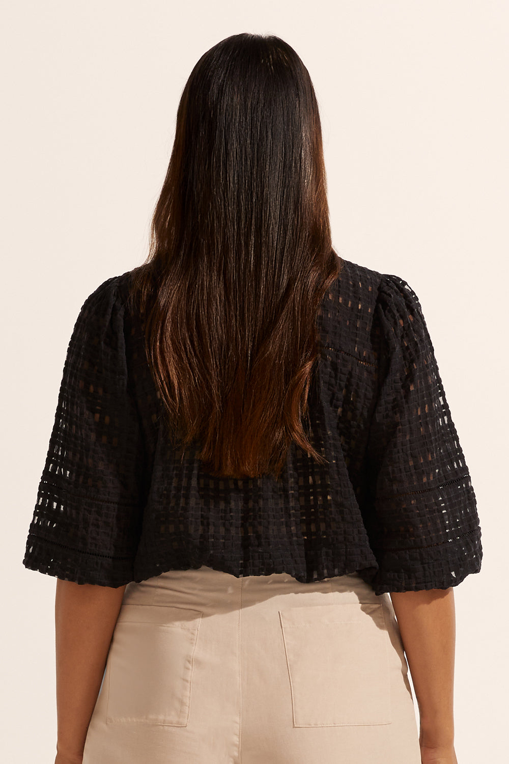 wayfarer top - black window