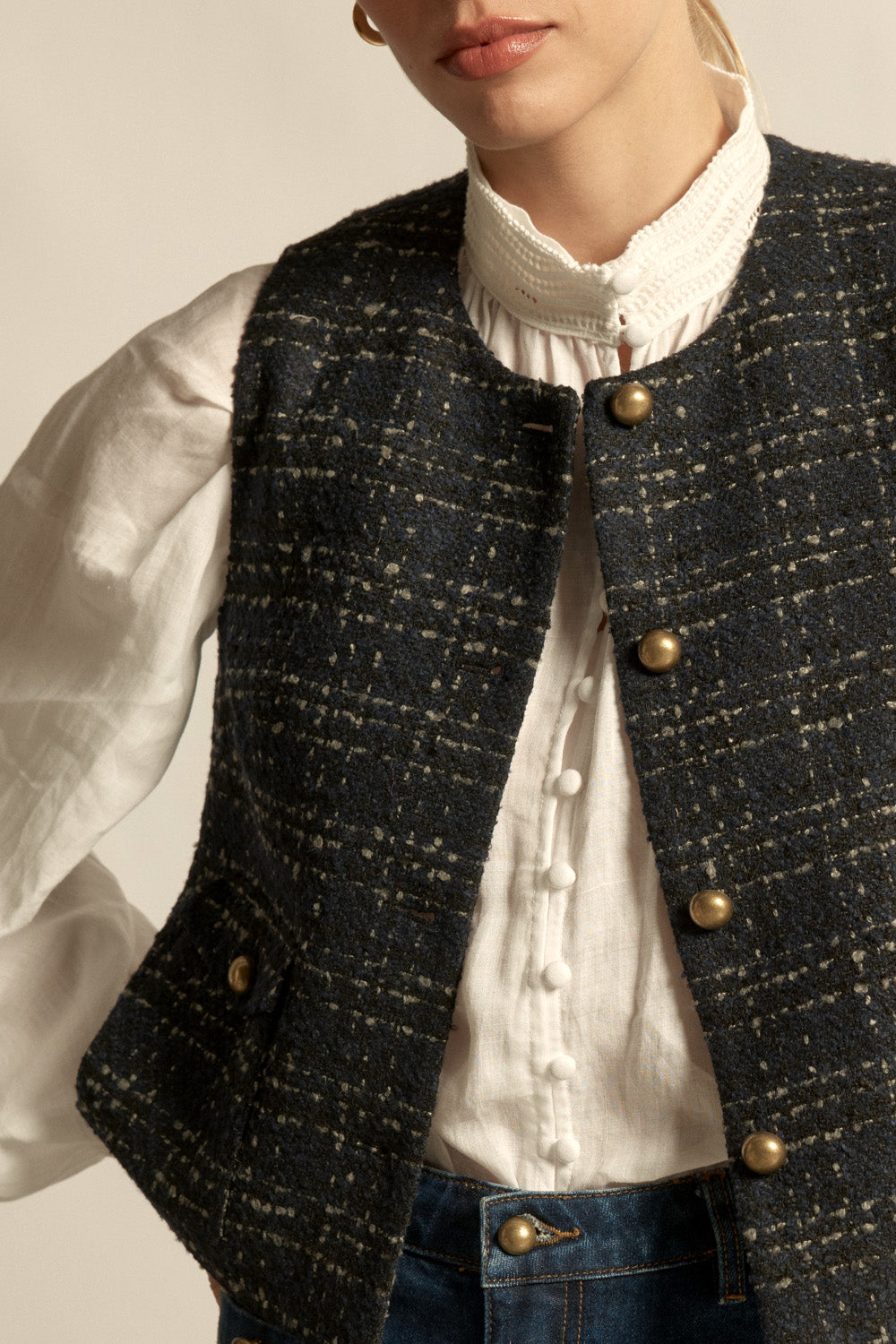 hush vest - midnight check