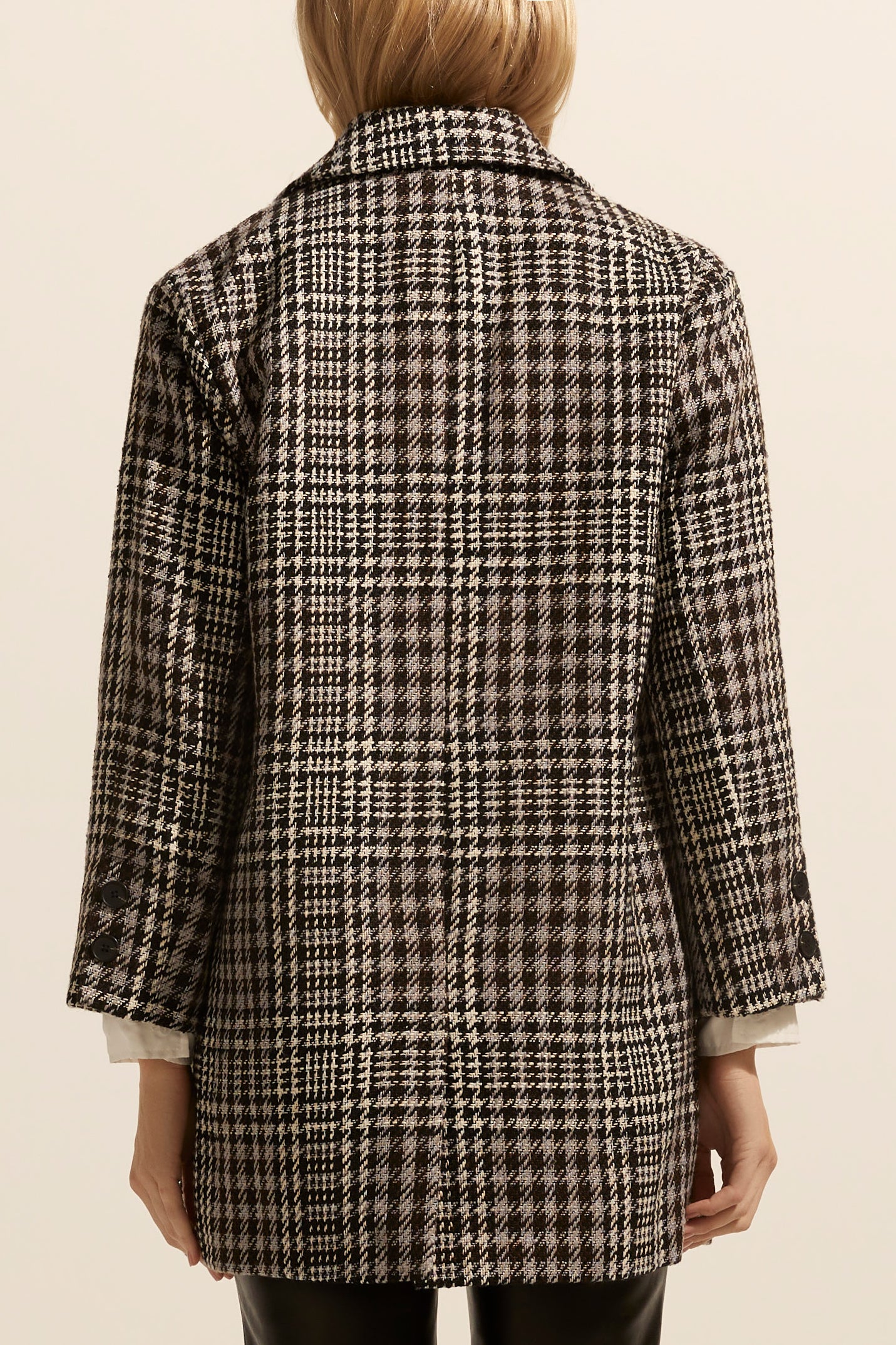 Alight coat - Check Bouclé