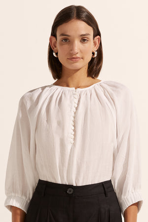 imbue top - porcelain