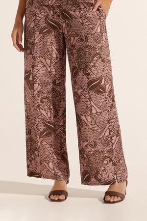 breeze pant - cacao batik