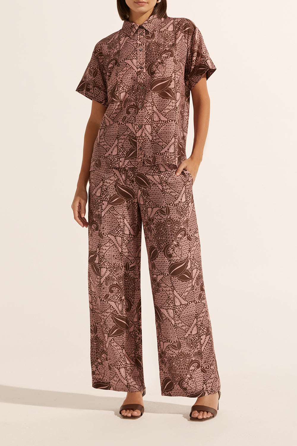 jaunt top - cacao batik