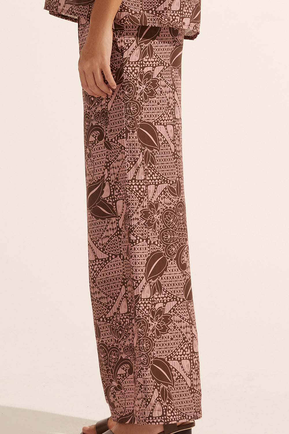 breeze pant - cacao batik