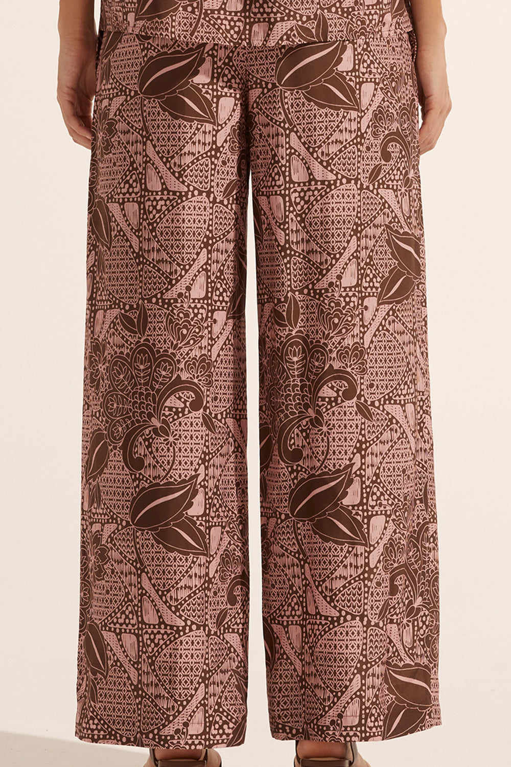 breeze pant - cacao batik