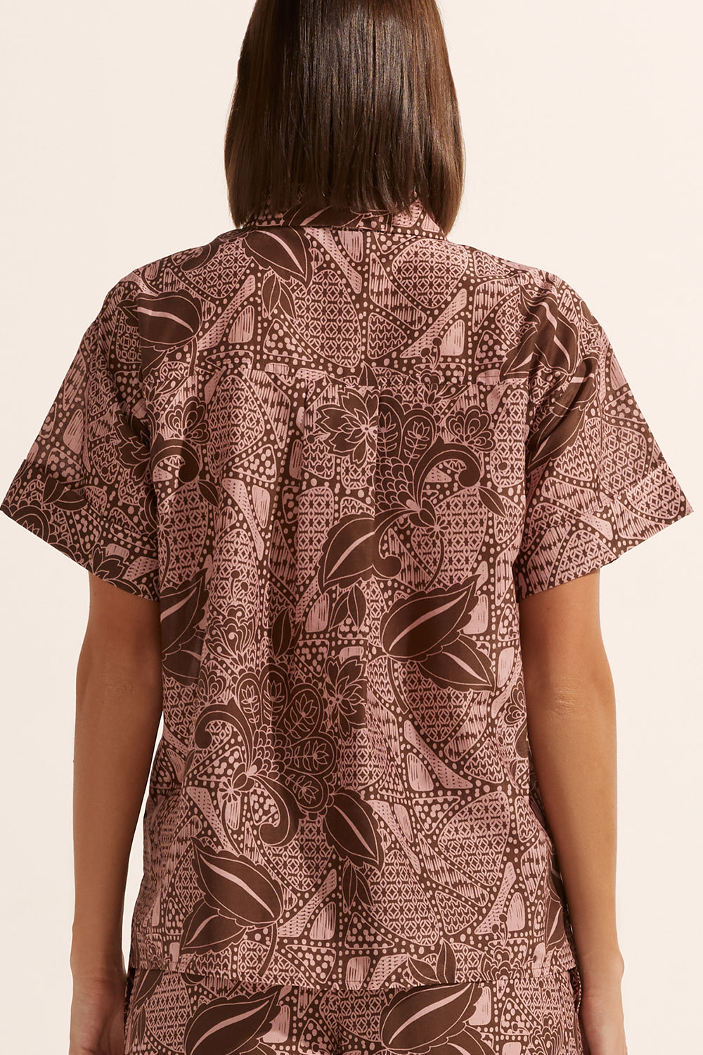 jaunt top - cacao batik