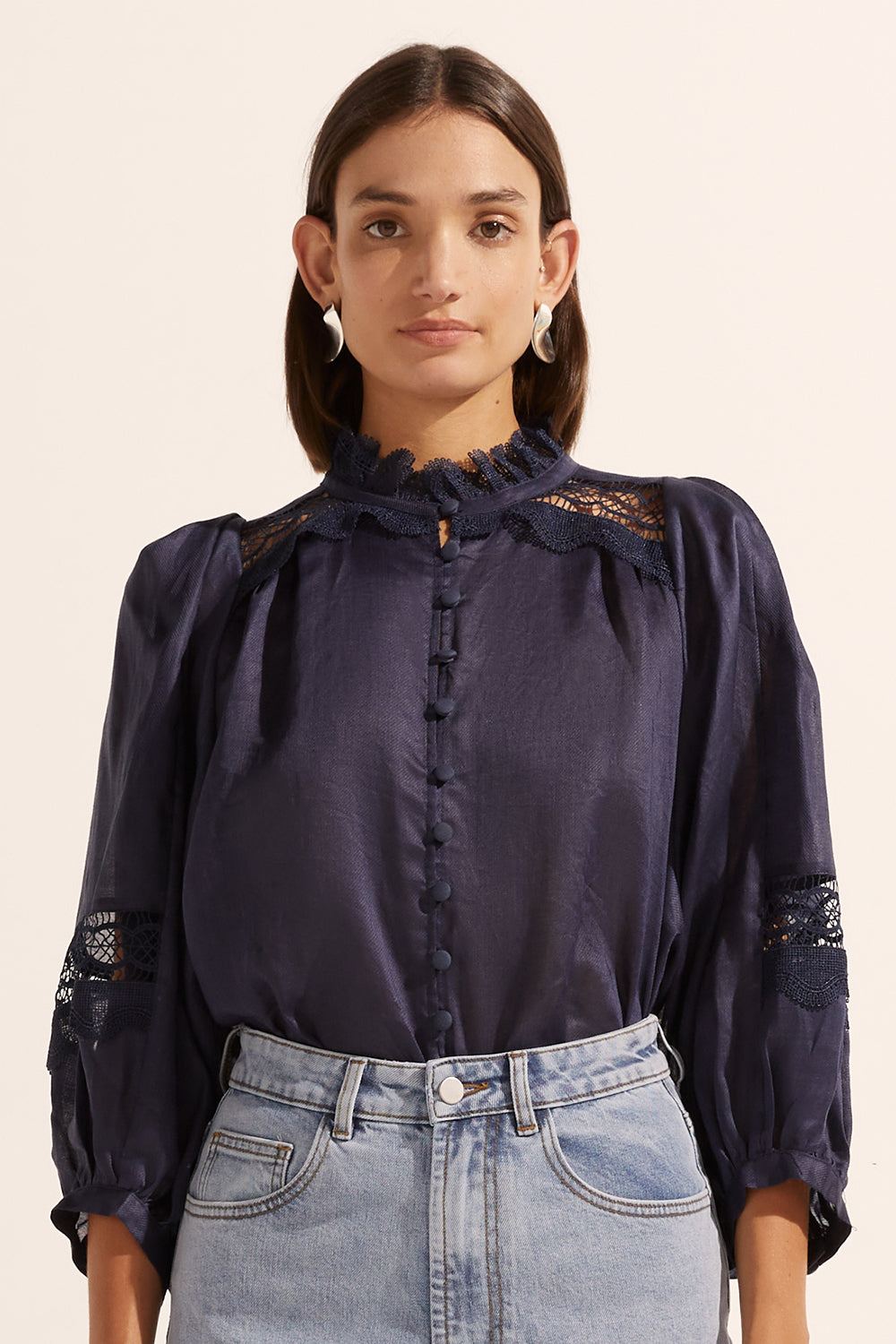 quell top - indigo