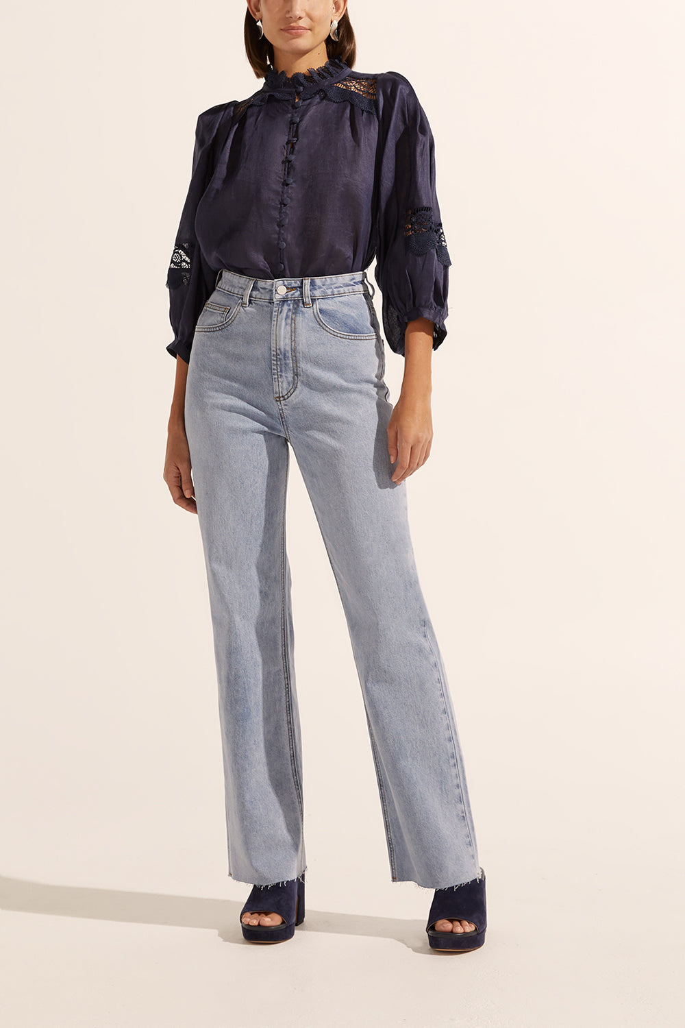 quell top - indigo