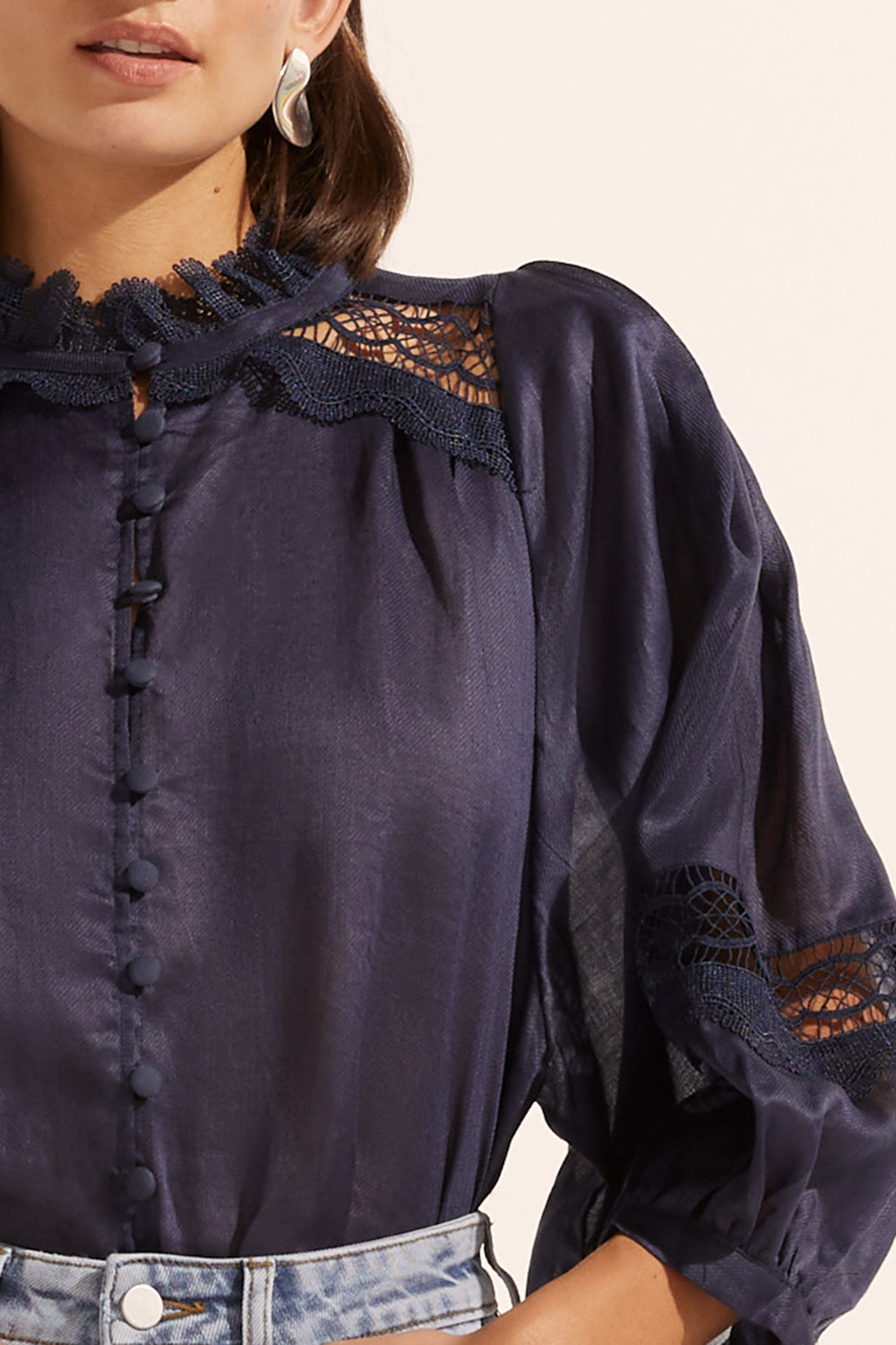 quell top - indigo