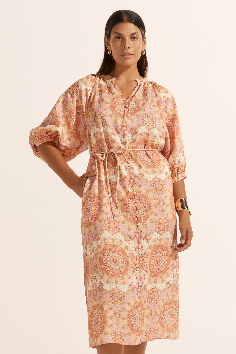 sojourn dress - sunset mosaic