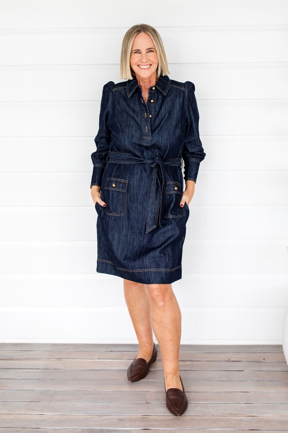 Opal dress - dark denim|  zoe kratzmann| considered design