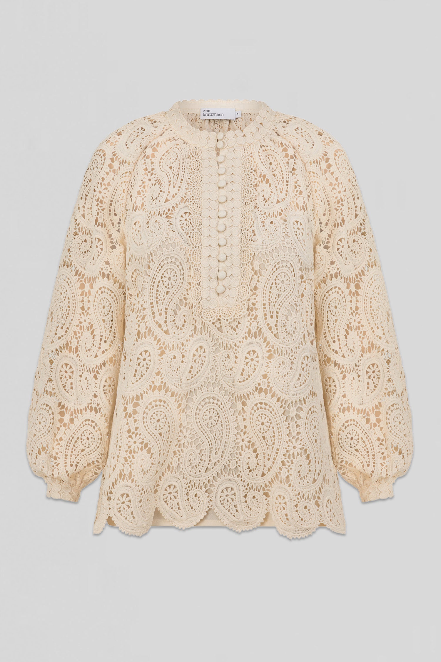 adorn top - ecru|  zoe kratzmann| considered design