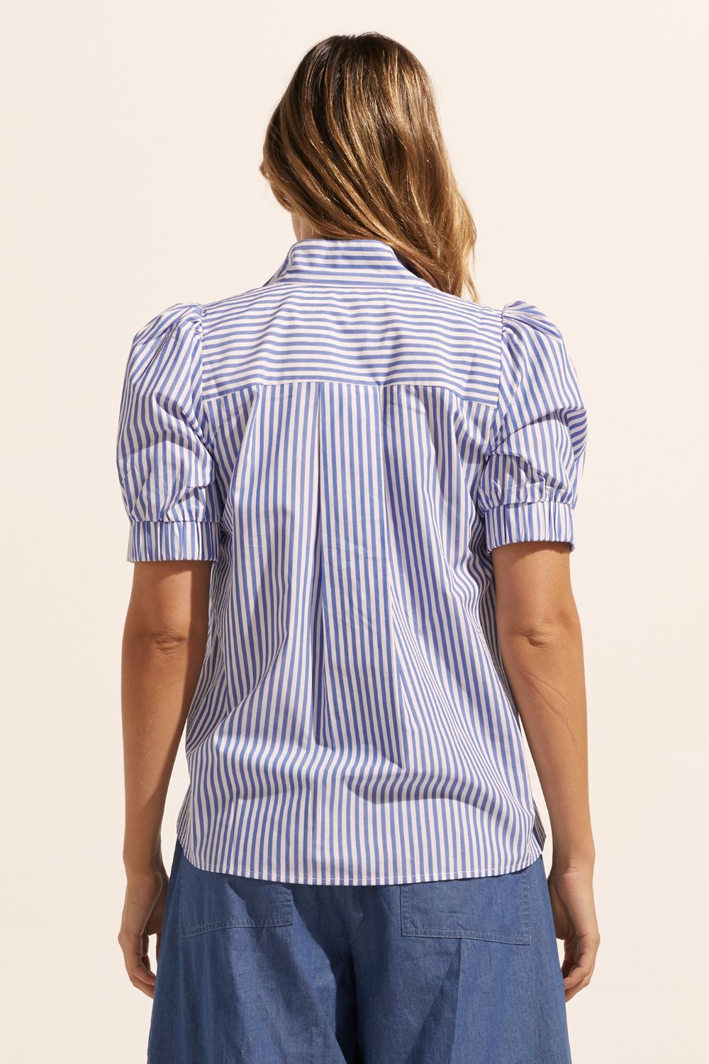 Allot Top - cobalt stripe
