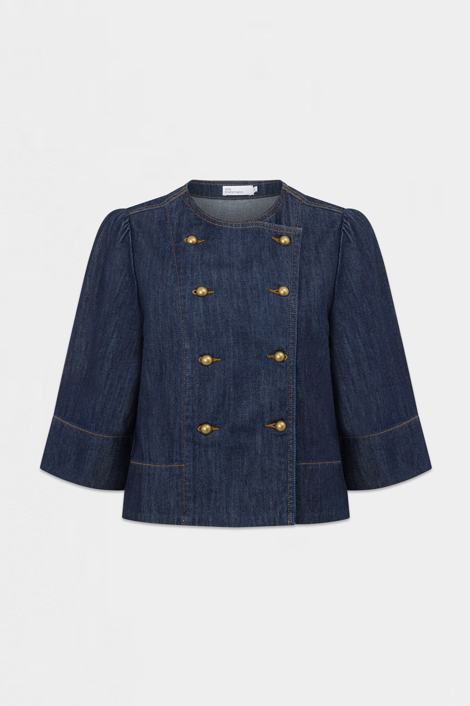 plunge jacket - dark denim|  zoe kratzmann| considered design